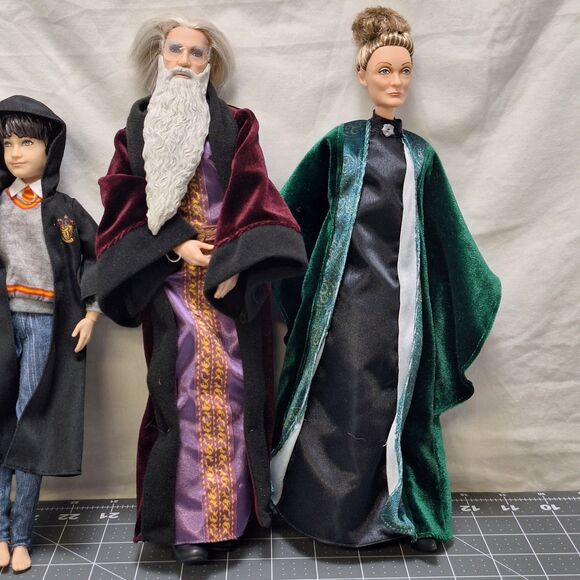 Harry Potter Dolls Harry Ron McGonagall Dumbledore 10-12" Mattel 2018 READ - Picture 4 of 14